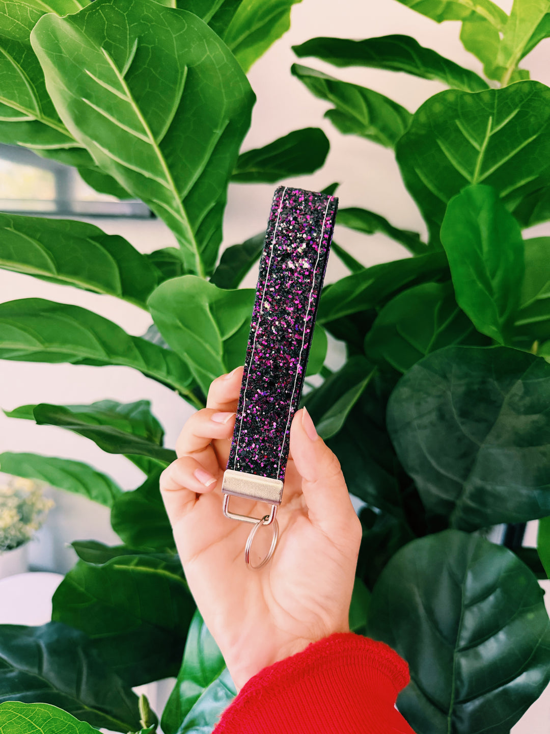 $1 imperfect glitter handmade wristlet (ONE PER CUSTOMER)