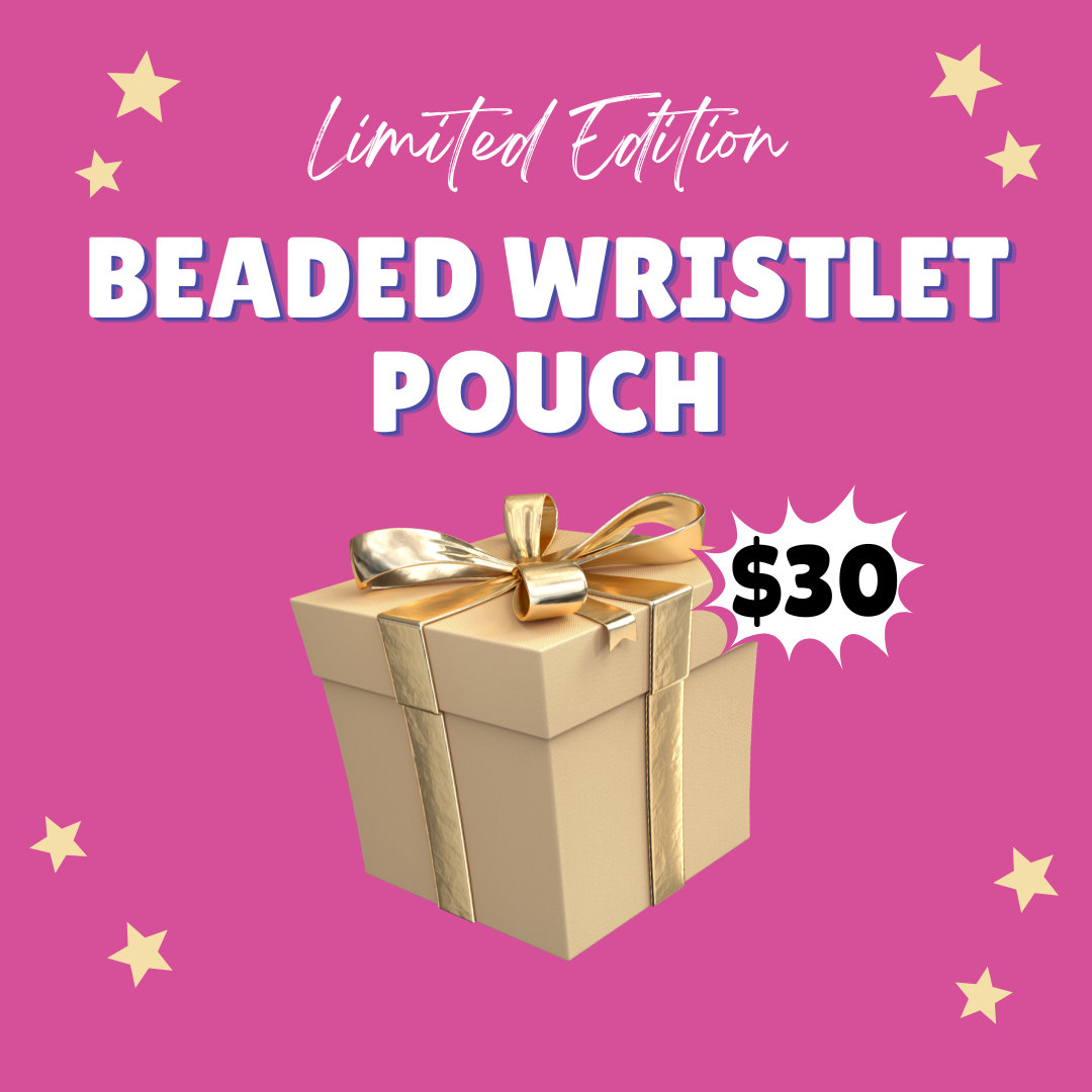 Beaded wristlet mystery pouch